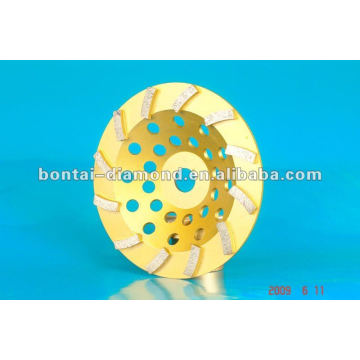 Turbo cup wheel for concrete grinding and polishing diamond grinding cup wheel diamond tool